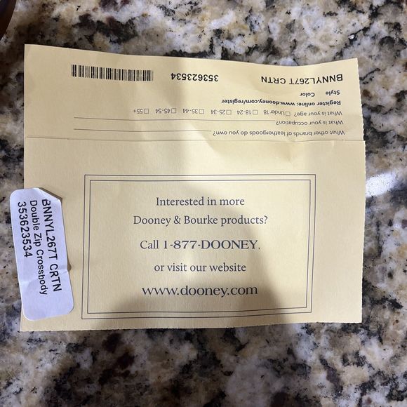 Dooney And Bourke Nylon Double Zip Crossbody Bag with tags - Picture 8 of 15